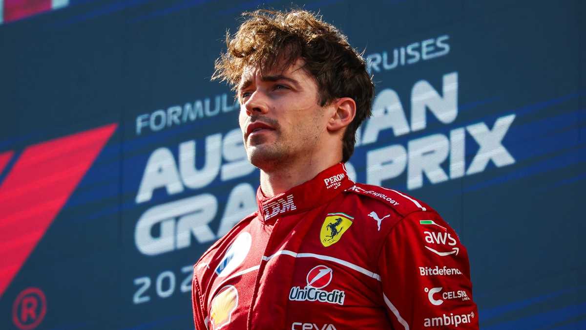 Young Charles Leclerc racing a kart on a childhood track, focused and determined behind the wheel