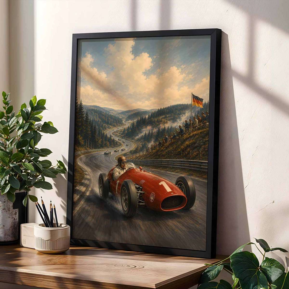Decorative F1 Monaco Grand Prix Fans artwork designed for track-day admirers and modern living space decor