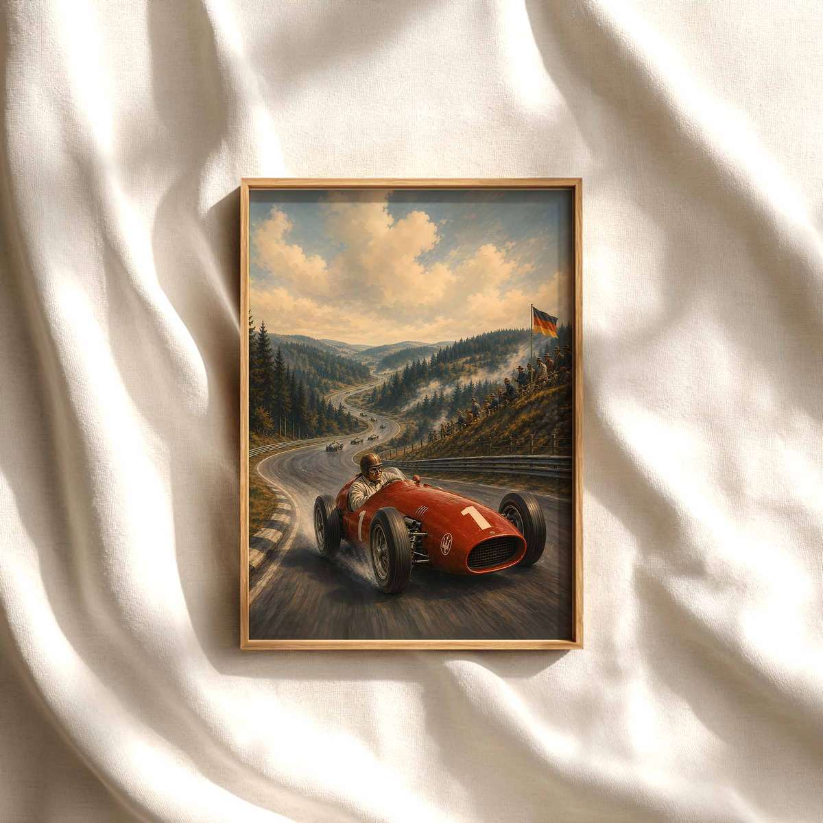 Decorative F1 Monaco Grand Prix Fans artwork designed for track-day admirers and modern living space decor
