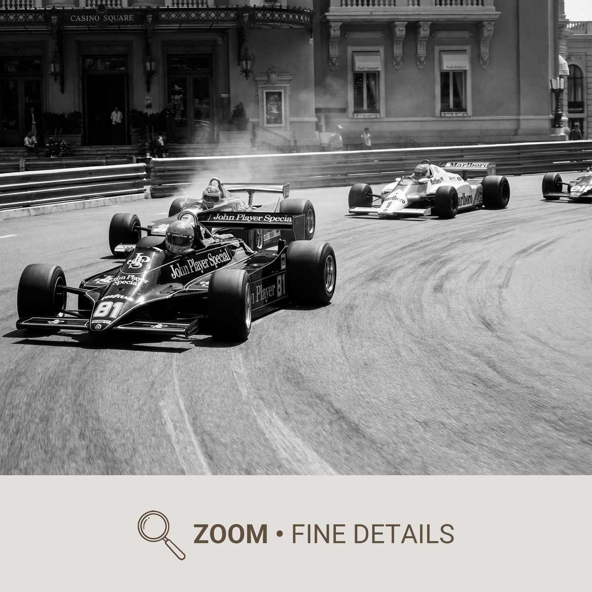 Silhouette of a Formula 1 car on a curbing inspired by Senna-era geometry, rendered with retro gradients and aged paper…