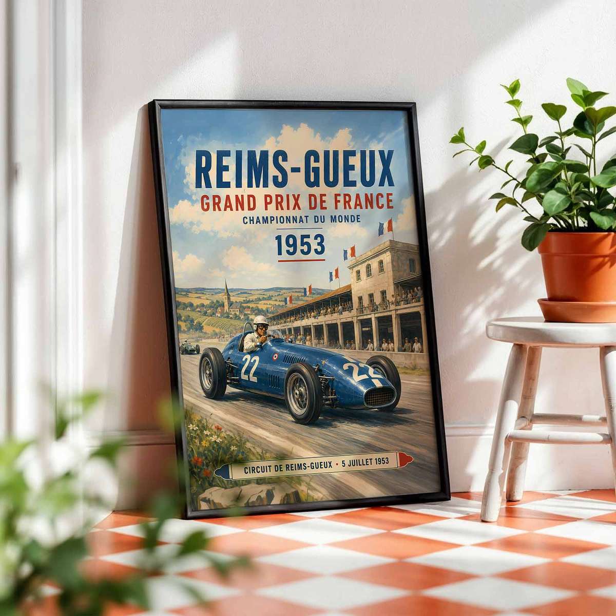 Formula 1 Grand Prix Monaco Fans wall art combining racing lines with dramatic circuit energy in a fast-paced composition